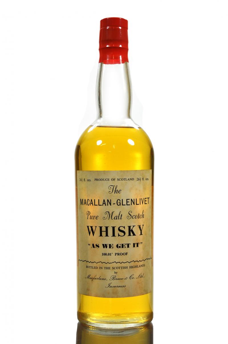 Macallan-Glenlivet AS WE GET IT - 1960s