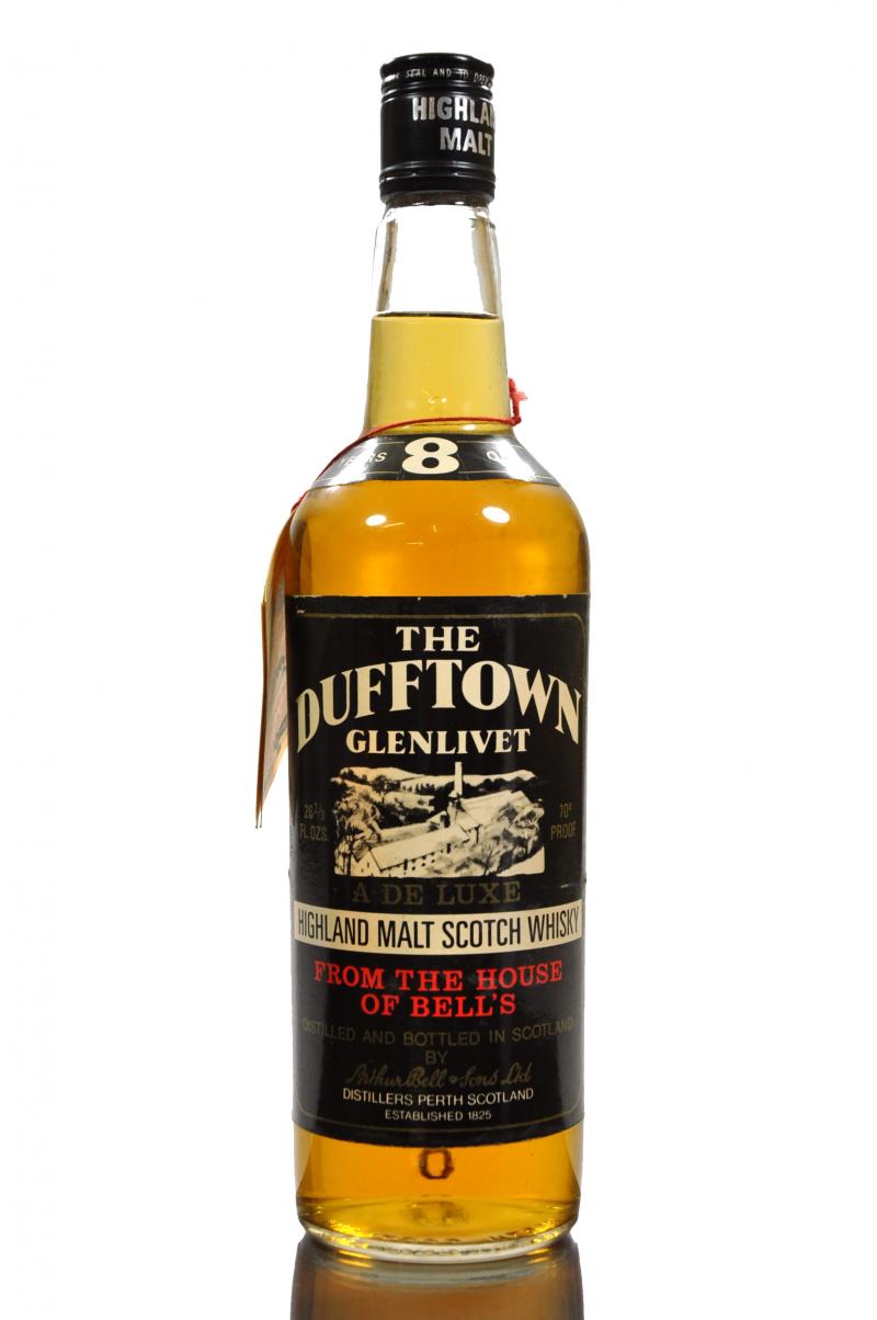Dufftown-Glenlivet 8 Year Old - De Luxe - 1970s