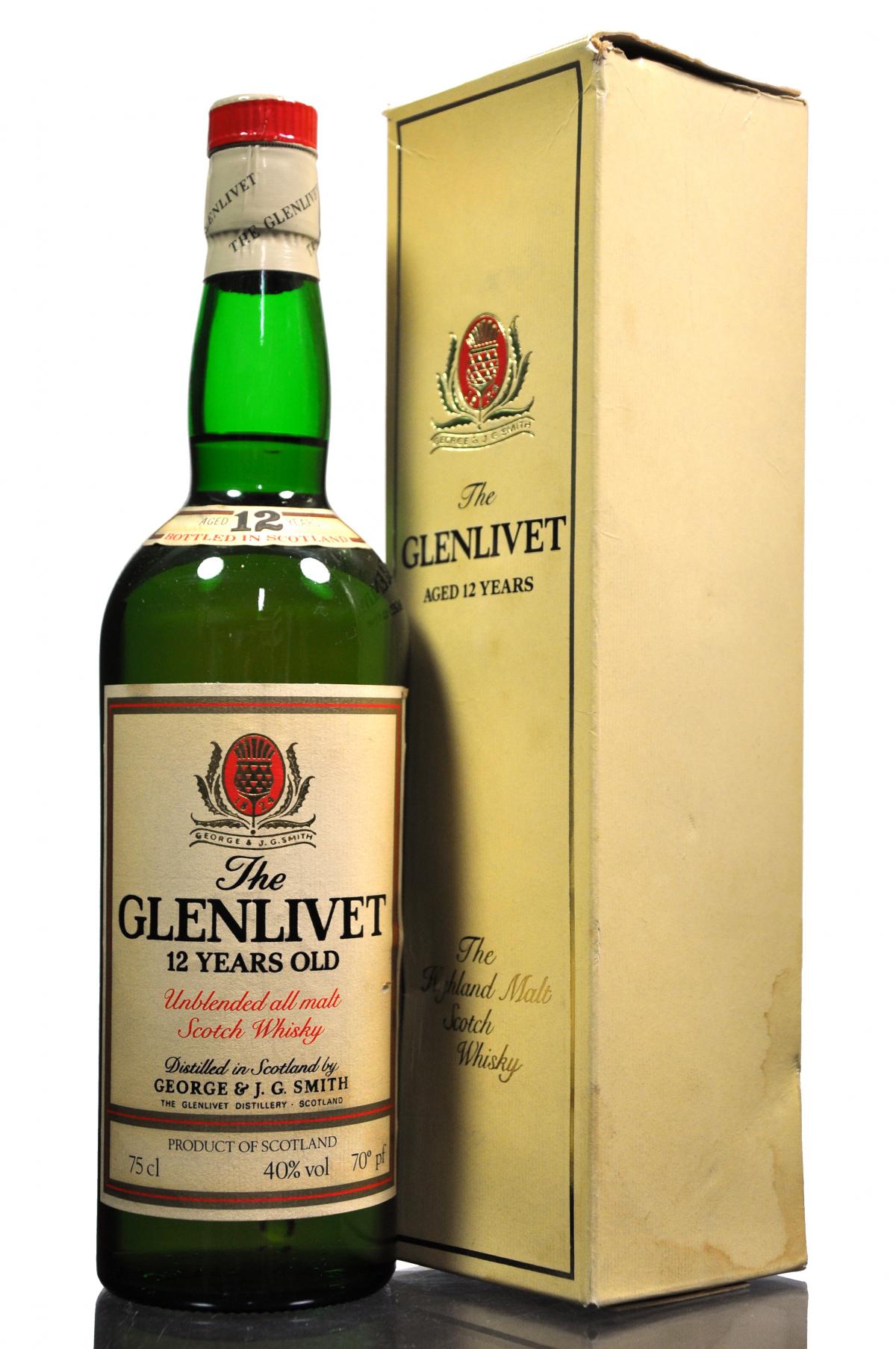 Glenlivet 12 Year Old - Circa 1980