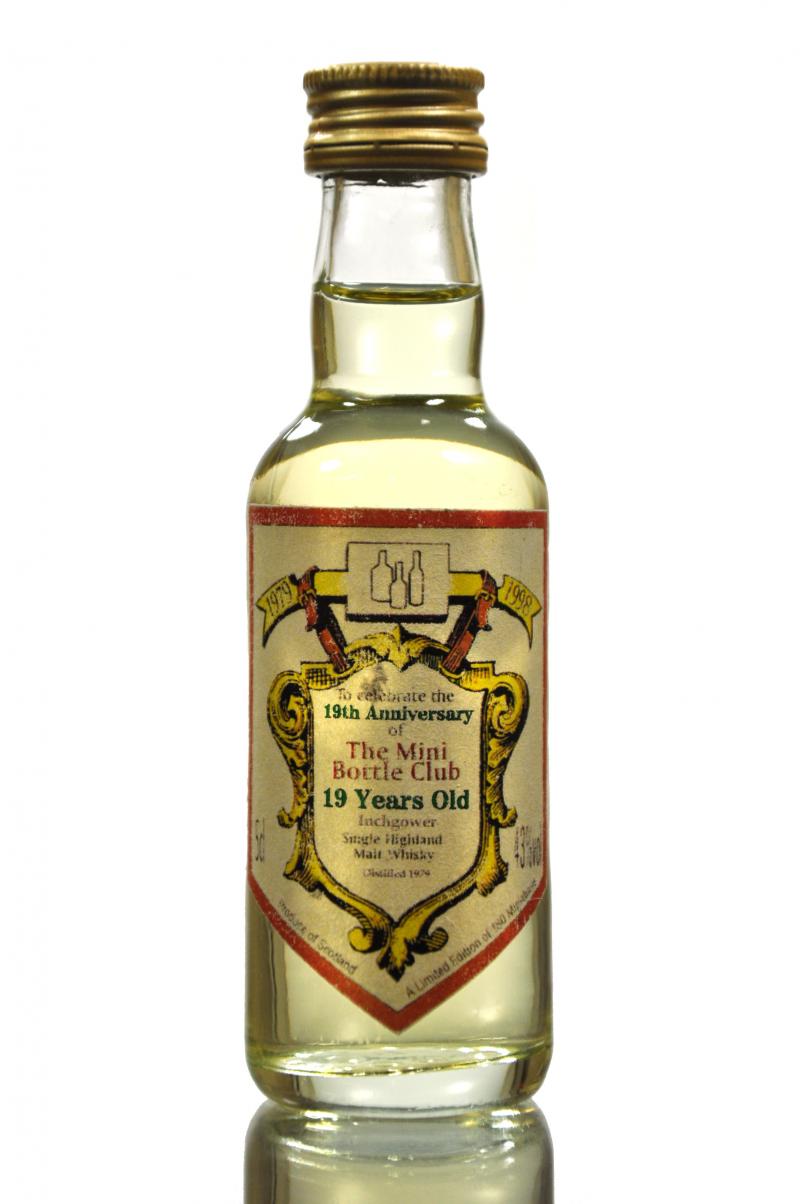 Inchgower 1979 - 19 Year Old -  19th Anniversary Of The Mini Bottle Club  - 5cl  Miniature