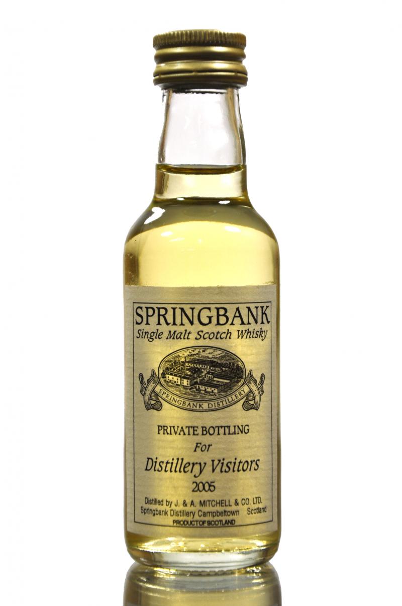 Springbank 2005 Distillery Visitors Miniature Miniature