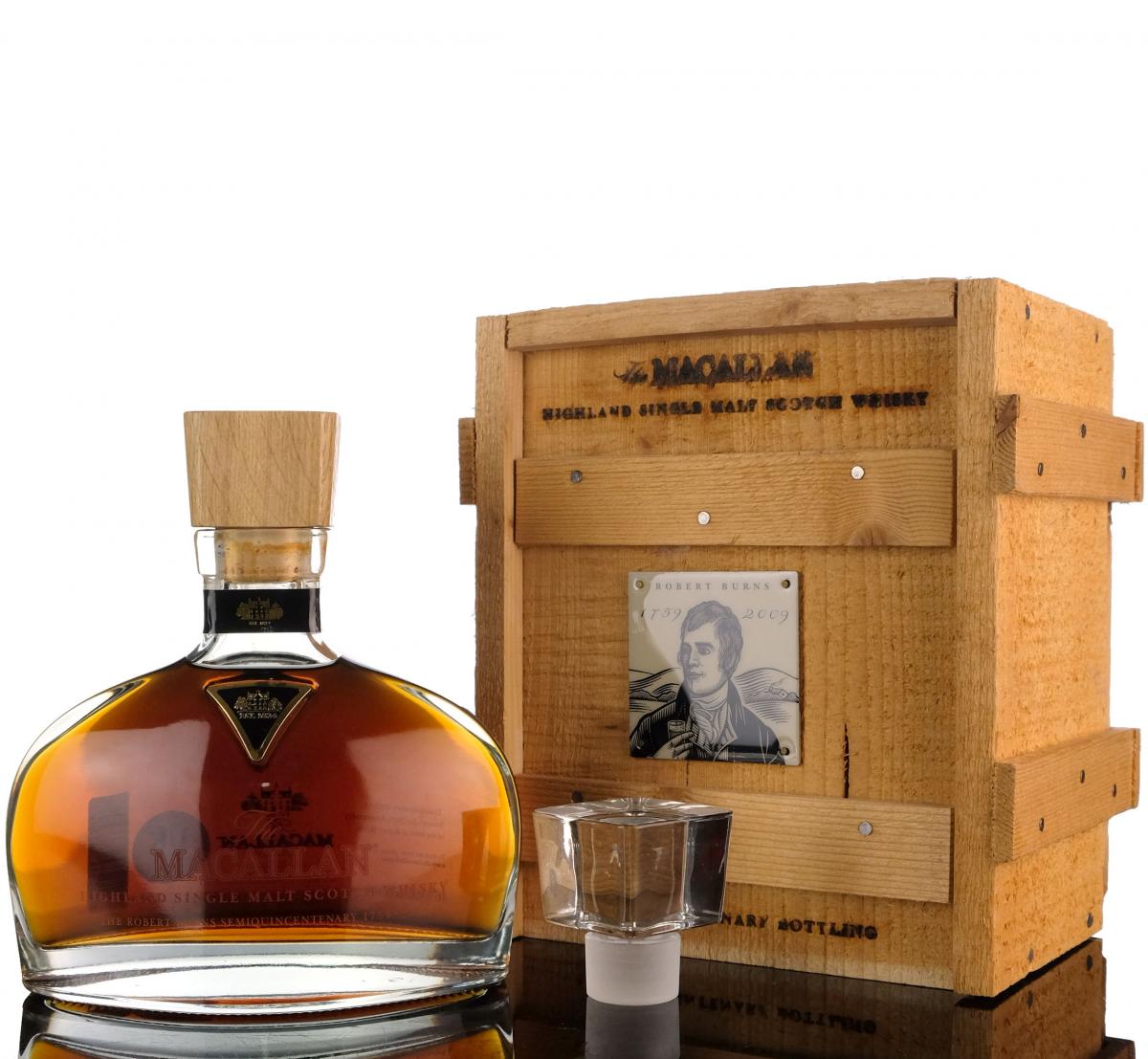 Macallan Robert Burns Decanter