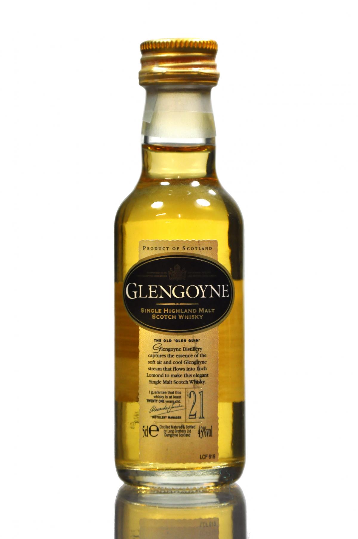 Glengoyne 21 Year Old Miniature