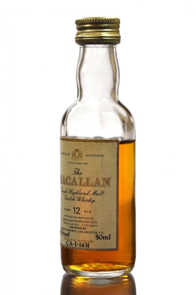 Macallan 12 Year Old Miniature