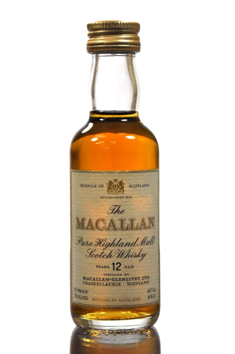 Macallan 12 Year Old Miniature