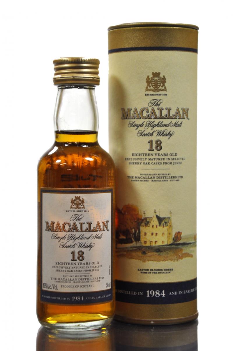 Macallan 1984 - 18 Year Old Miniature