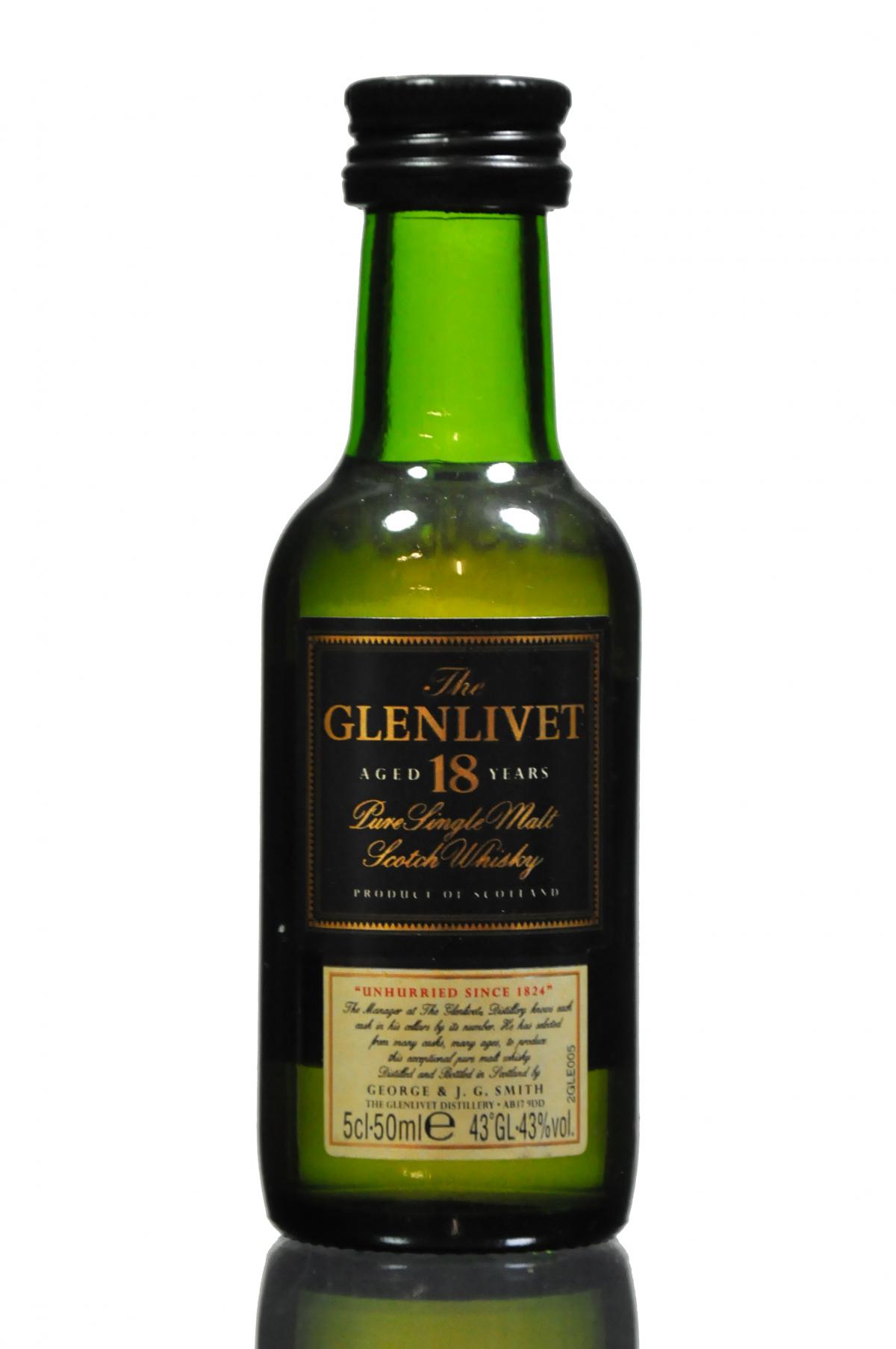 Glenlivet 18 Year Old Miniature