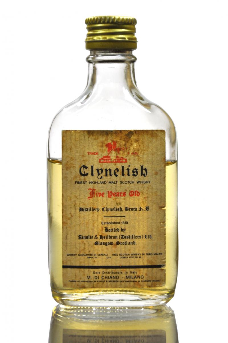 Clynelish 5 Year Old - 1960s - Italian Import - Miniature