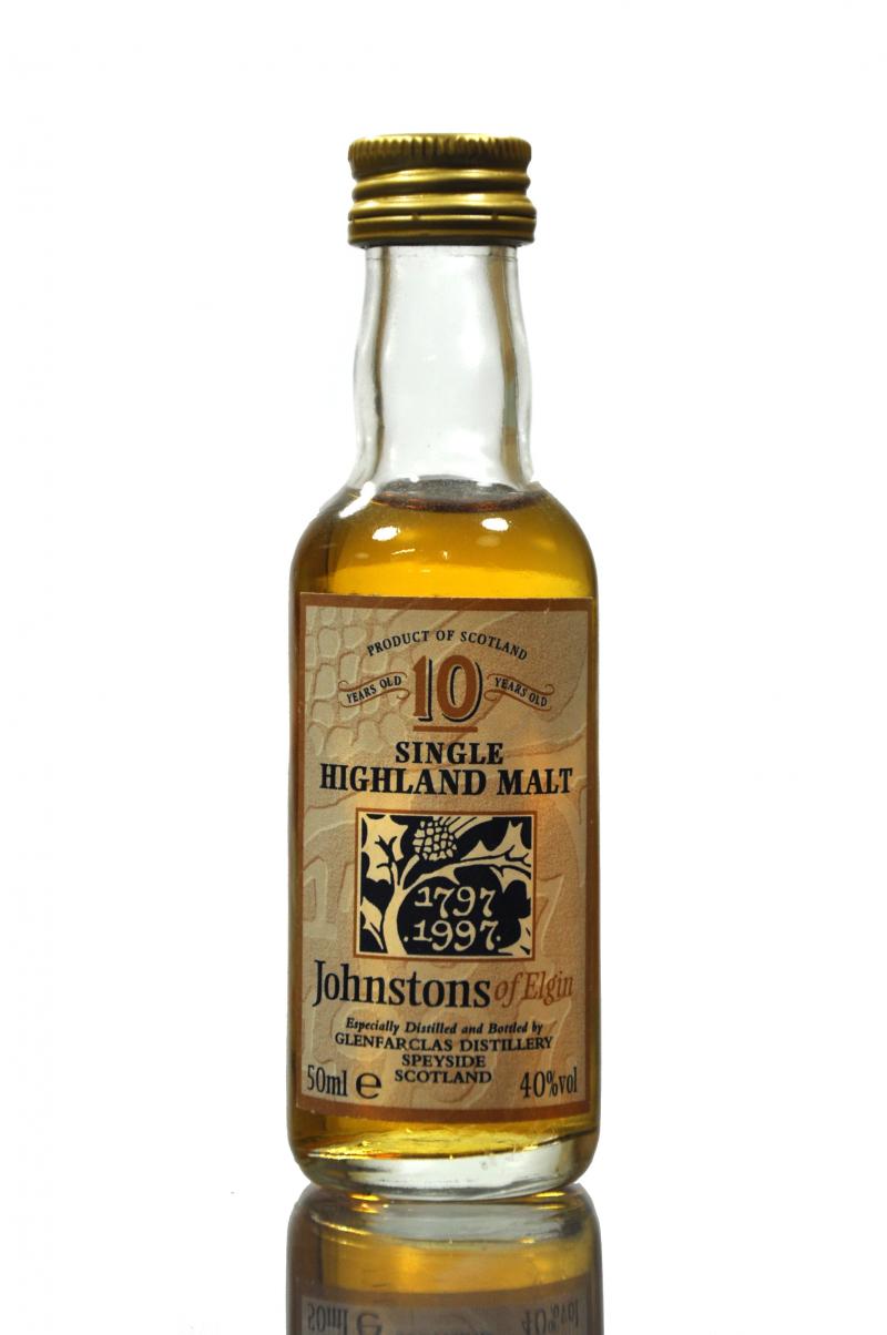 Glenfarclas Johnstons Of Elgin Miniature