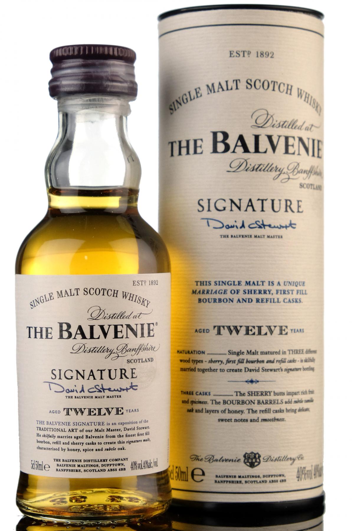 Balvenie 12 Year Old - Signature Miniature