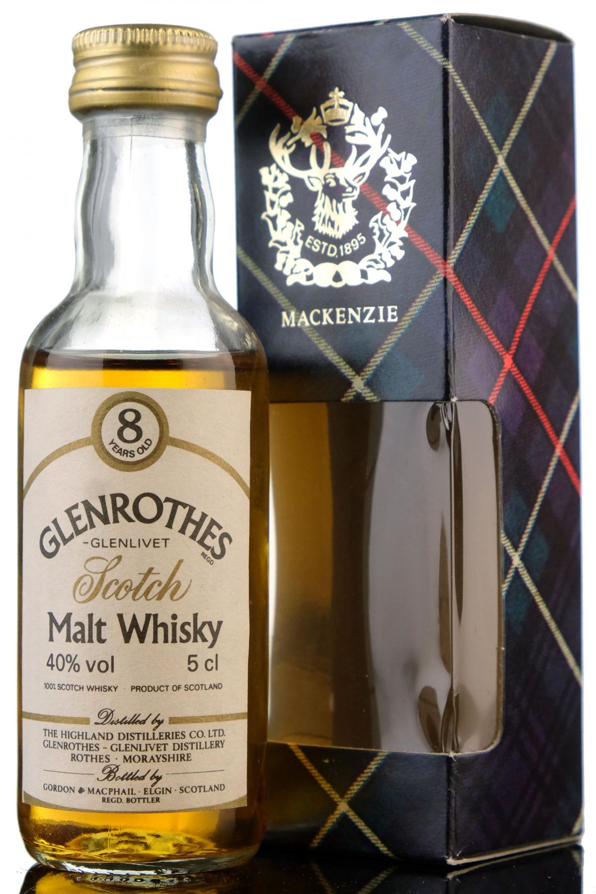 Glenrothes 8 Year Old - Gordon & MacPhail Miniature