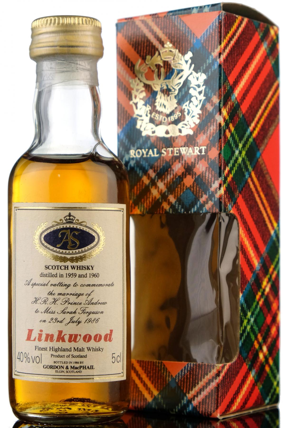Linkwood Royal Marriage 1959 & 1960 - Gordon & MacPhail Miniature