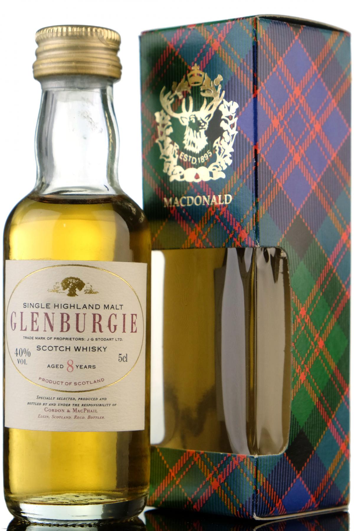 Glenburgie 8 Year Old - Gordon & MacPhail Miniature