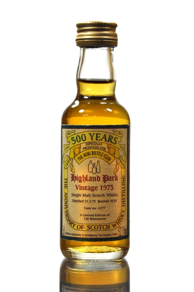 Highland Park 1975-1993 - 500 Years - The Mini Bottle Club Miniature