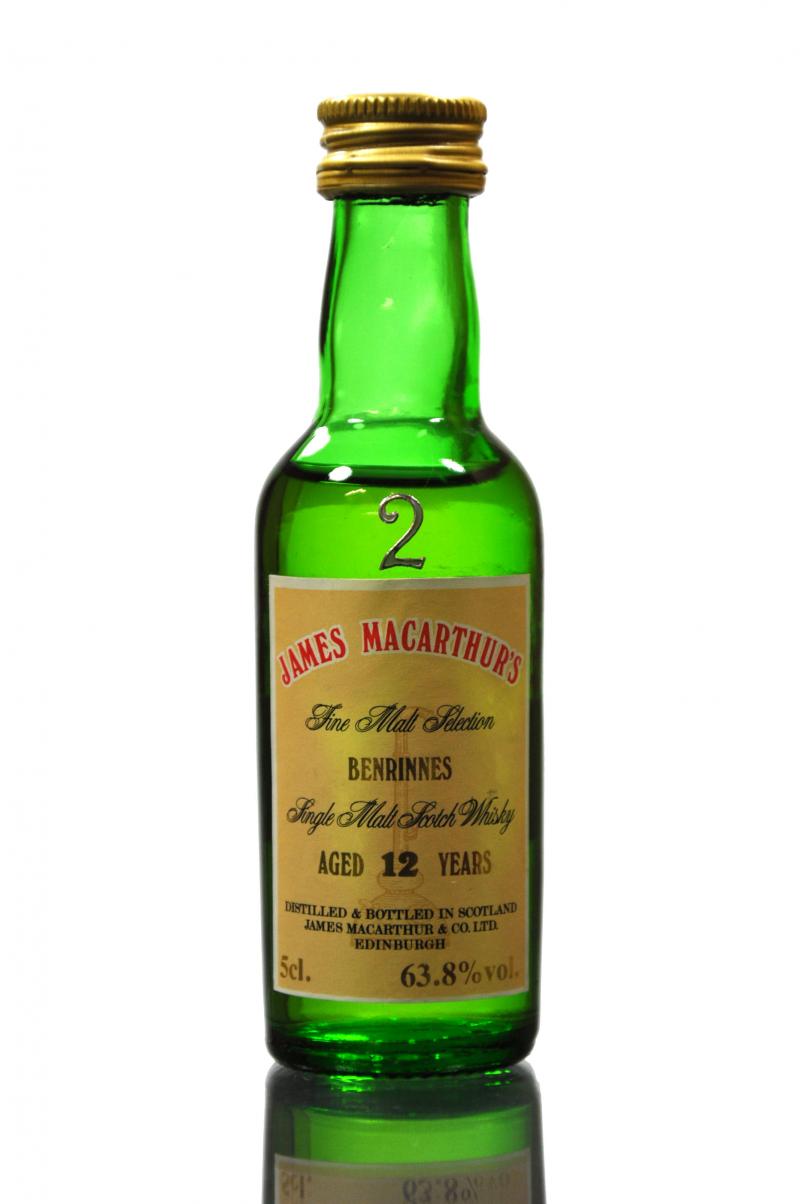 Benrinnes 12 Year Old - Bottled 1991 - James MacArthur - Miniature