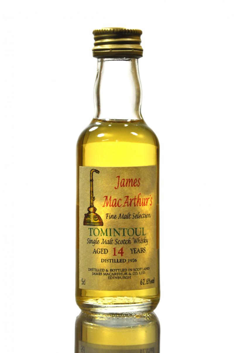 Tomintoul 1976 - 14 Year Old - James MacArthur - Fine Malt Selection Miniature