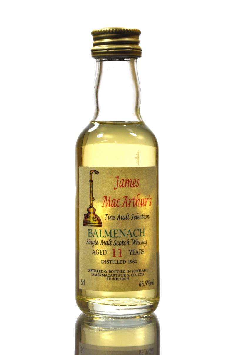 Balmenach 1982 - 11 Year Old - James MacArthur - Fine Malt Selection - Miniature