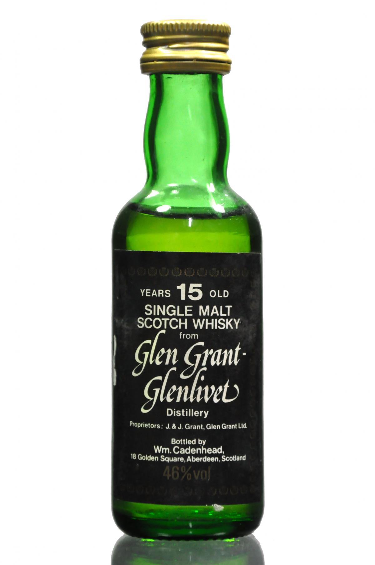 Glen Grant-Glenlivet 15 Year Old - Cadenhead Miniature