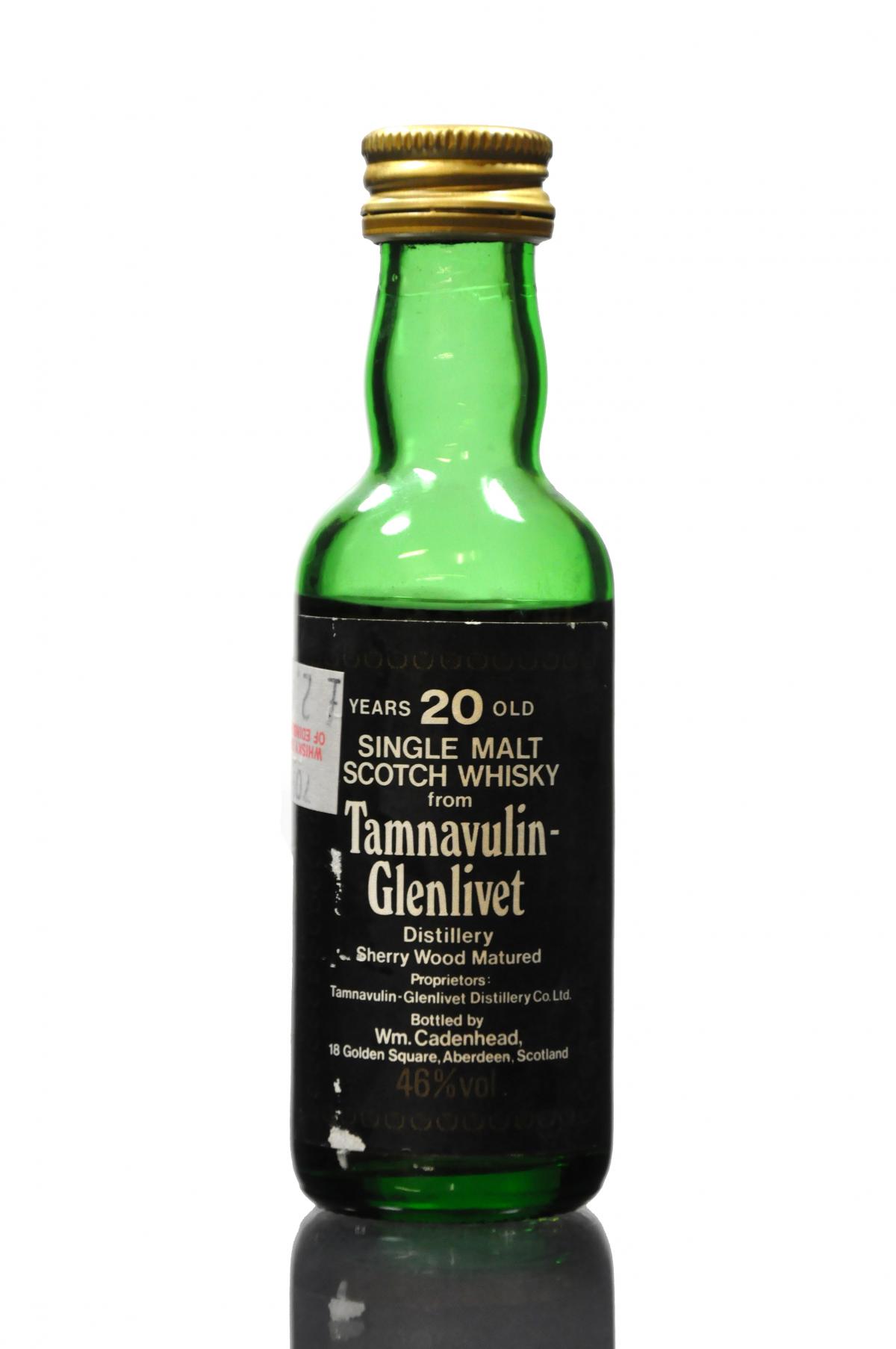 Tamnavulin-Glenlivet 20 Year Old - Cadenhead Miniature