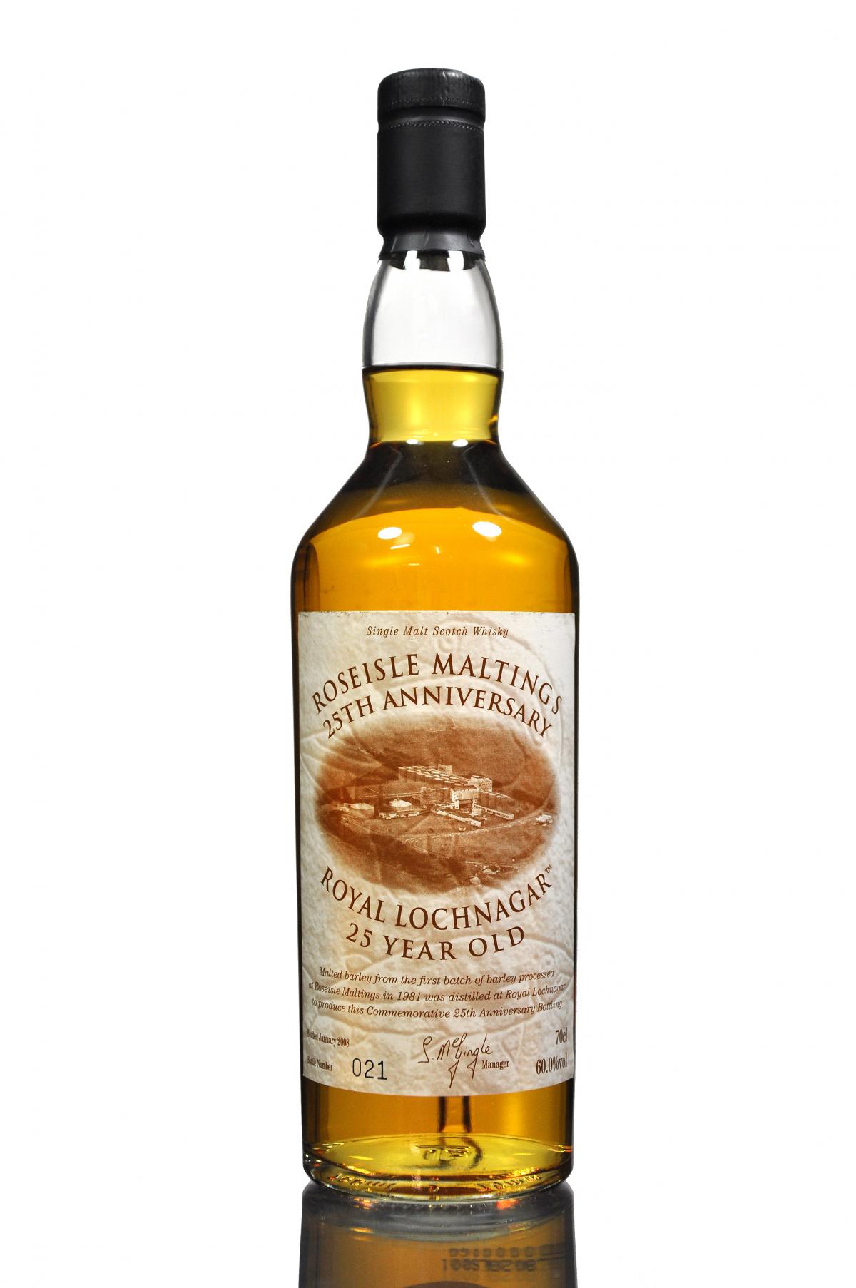 Royal Lochnagar 1981-2008 - 25 Year Old - Roseisle Maltings 25th Anniversary