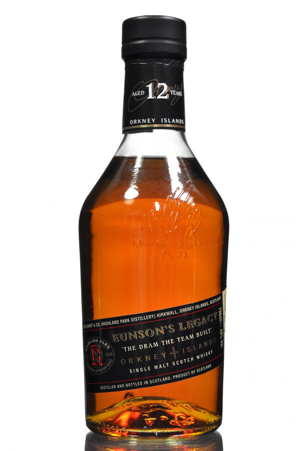 Highland Park 12 Year Old - Eunsons Legacy - 1998 Release