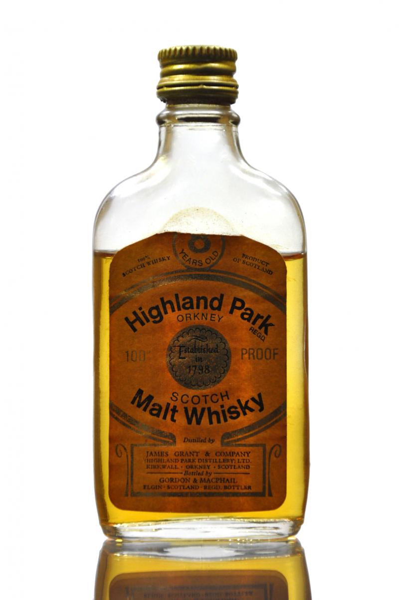 Highland Park 8 Year Old - Gordon & MacPhail - 100 Proof - Miniature