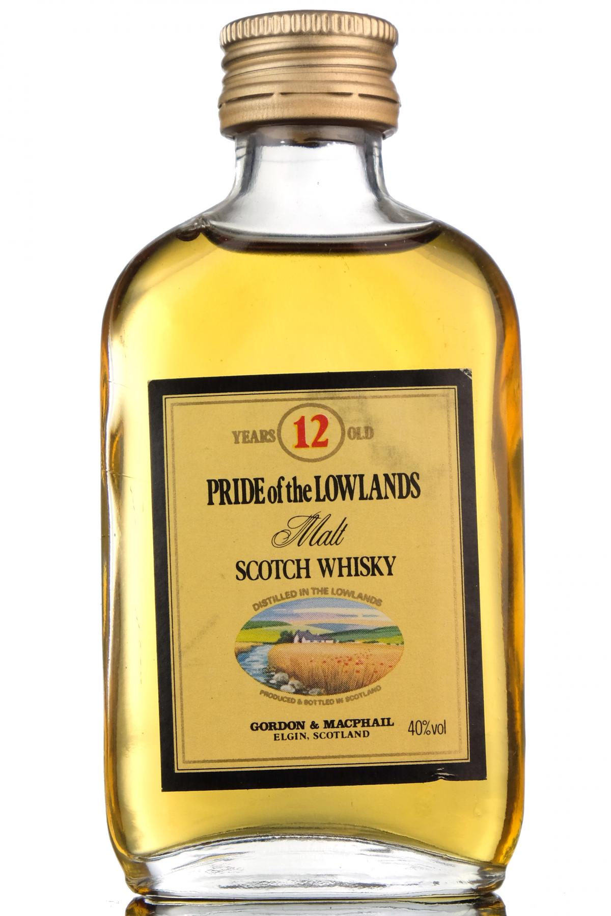 Pride Of The Lowlands 12 Year Old - Gordon & MacPhail Miniature