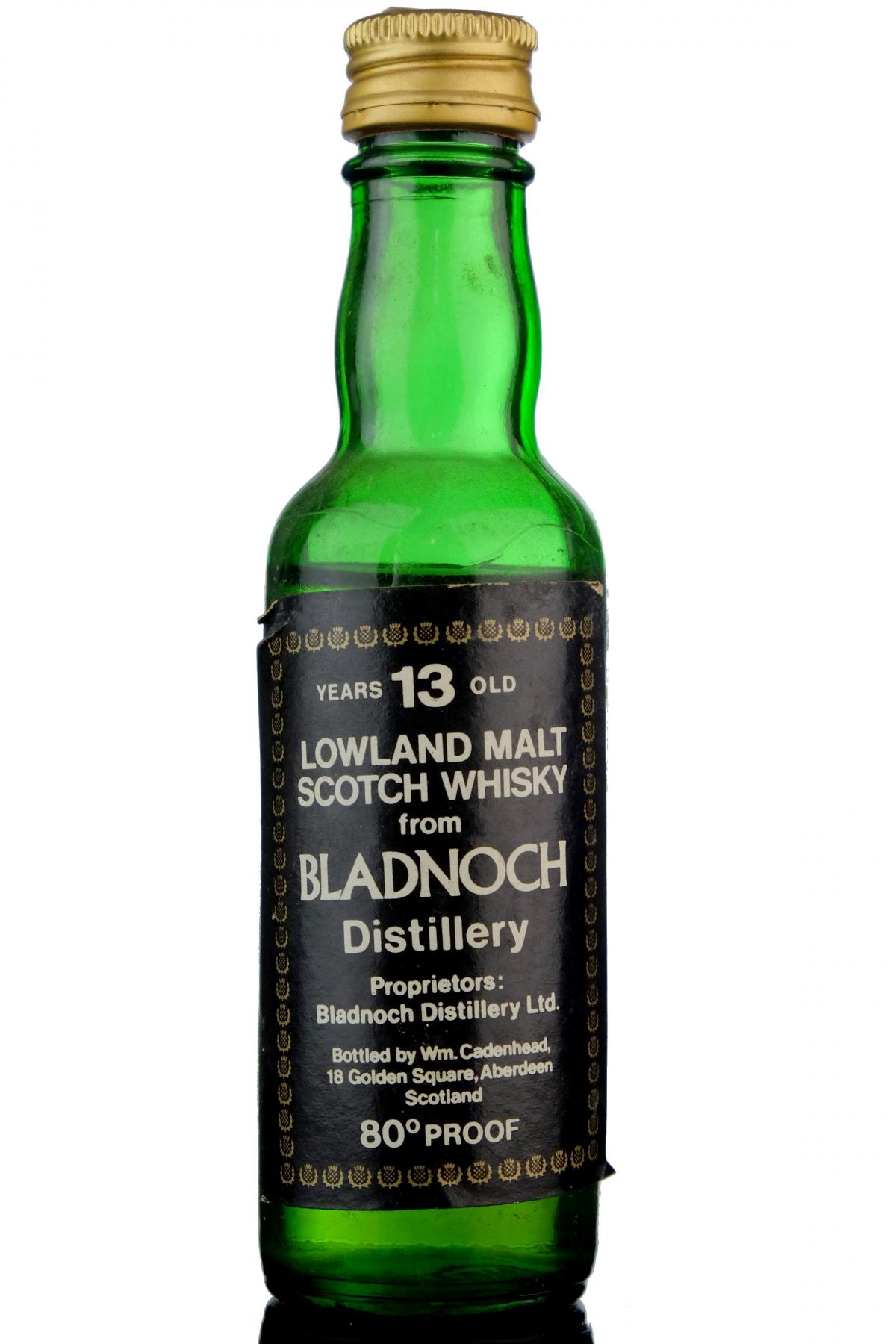 Bladnoch 13 Year Old - Cadenhead Miniature