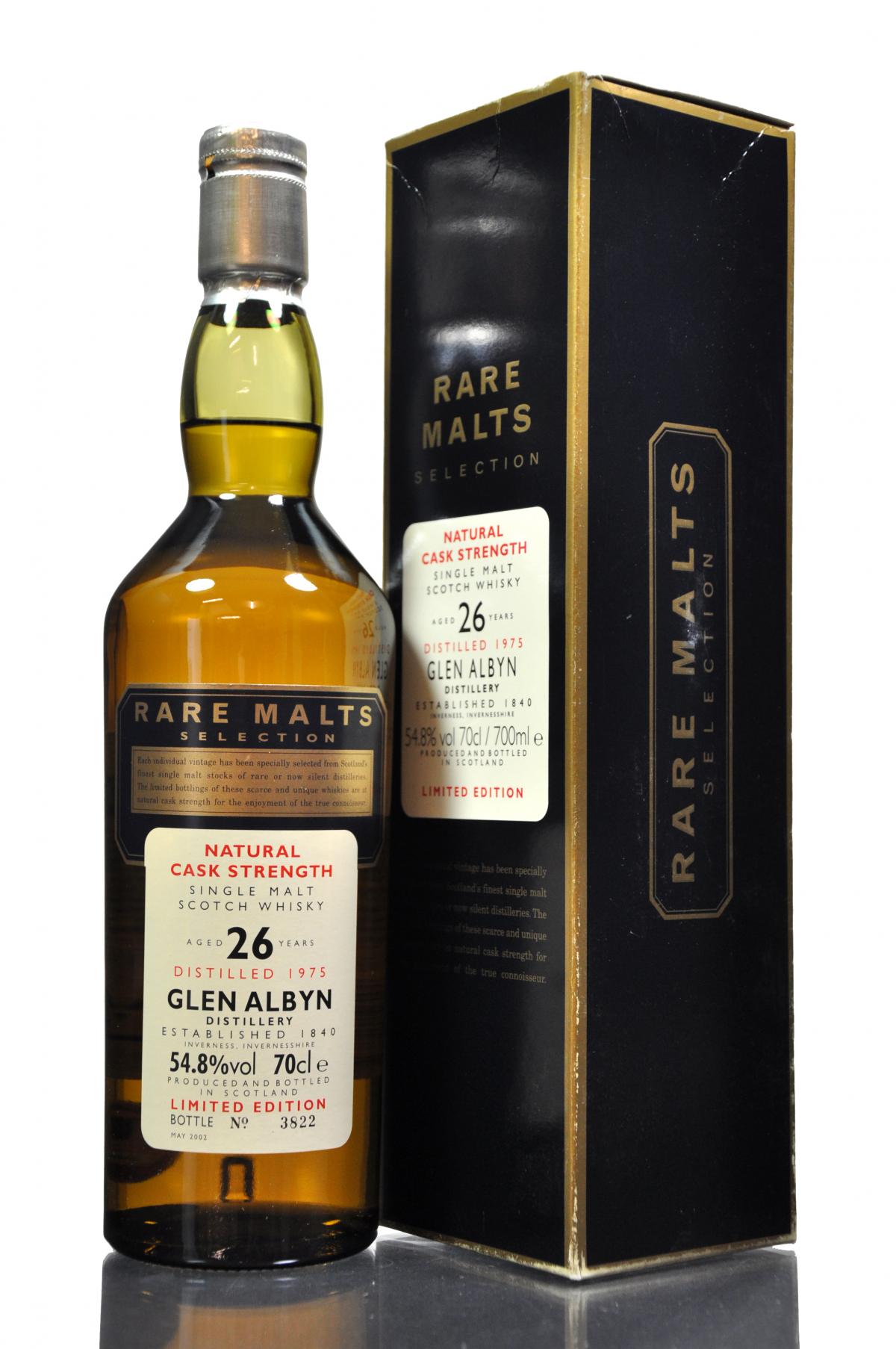 Glen Albyn 1975-2002 - 26 Year Old - Rare Malts 54.8%