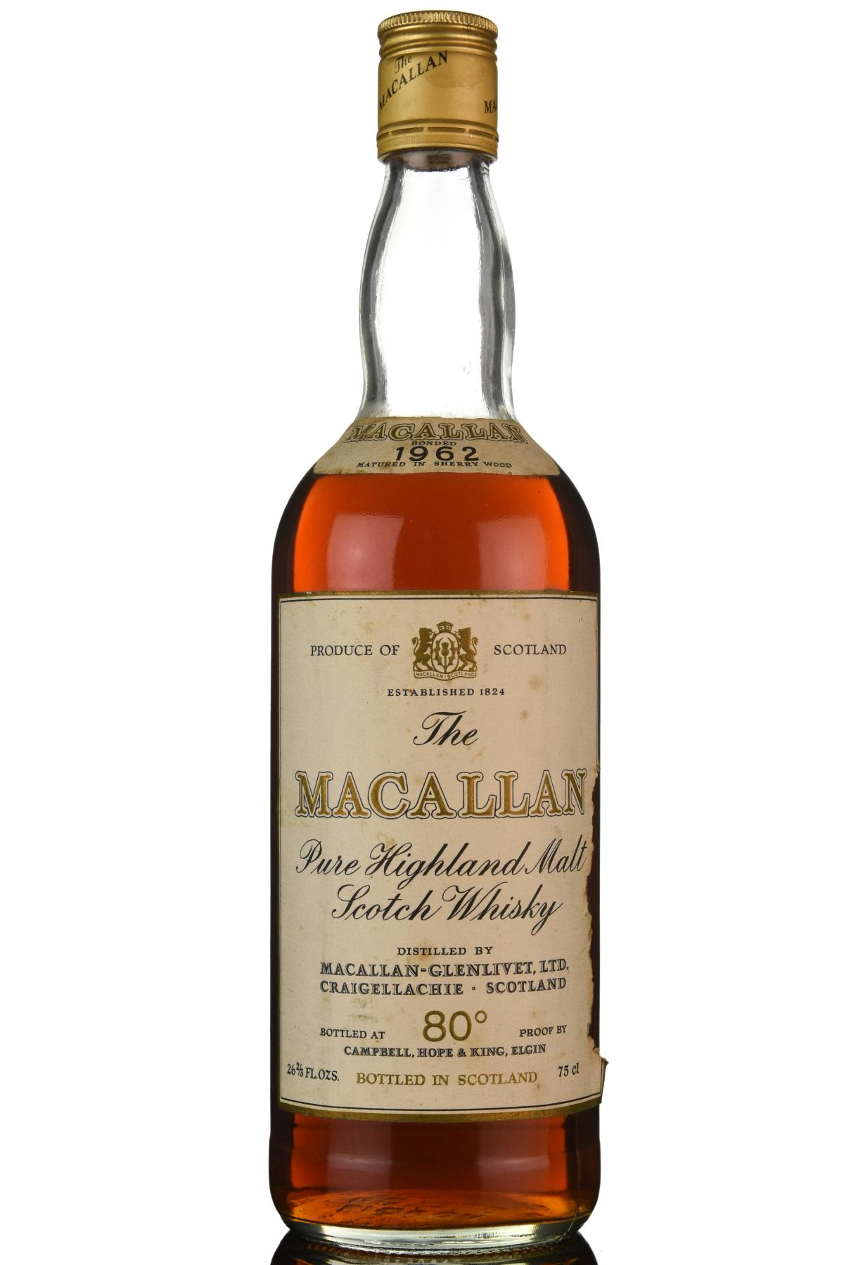 Macallan 1962 - Campbell Hope & King - 1970s