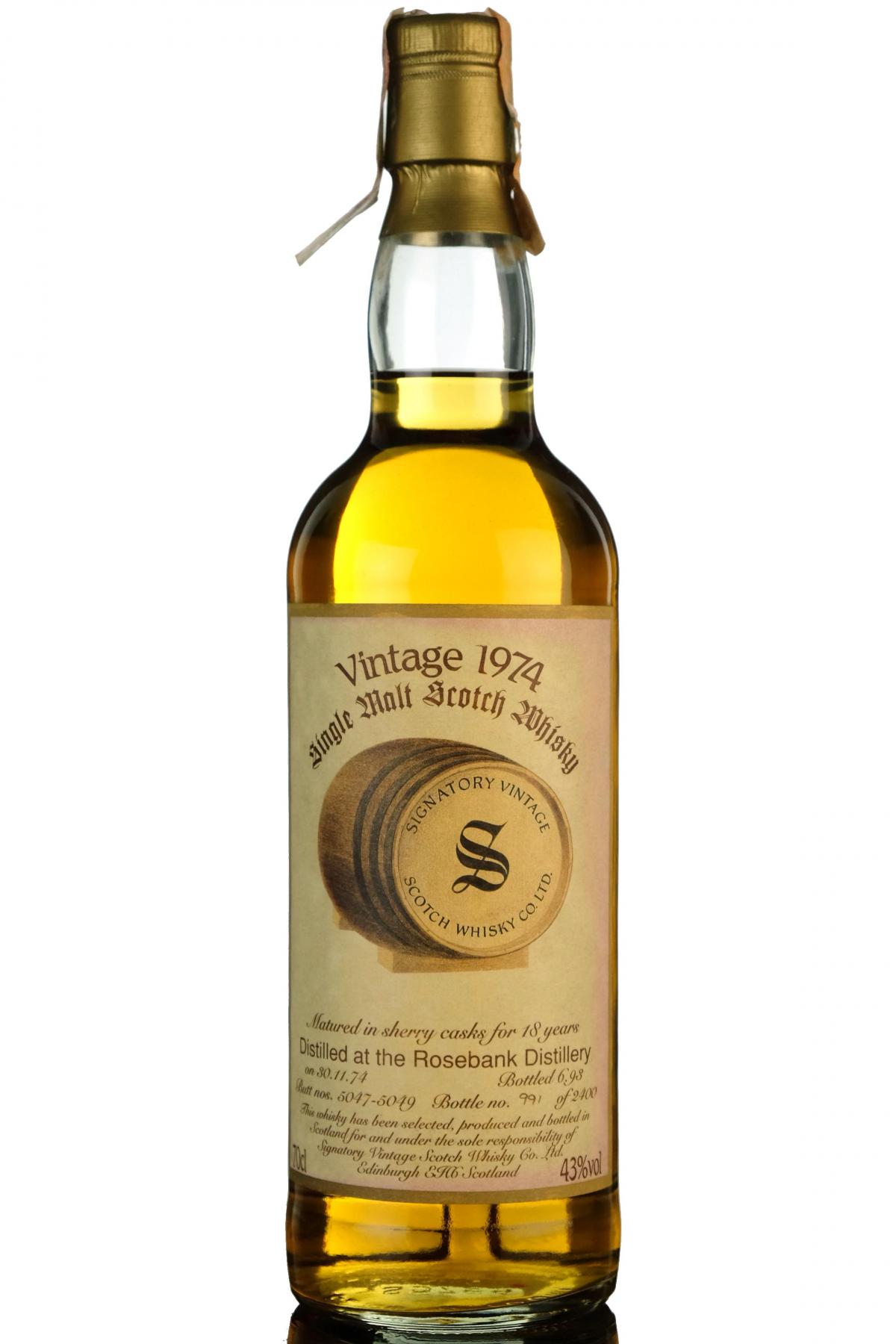 Rosebank 1974 - 1993 18 Signatory Vintage