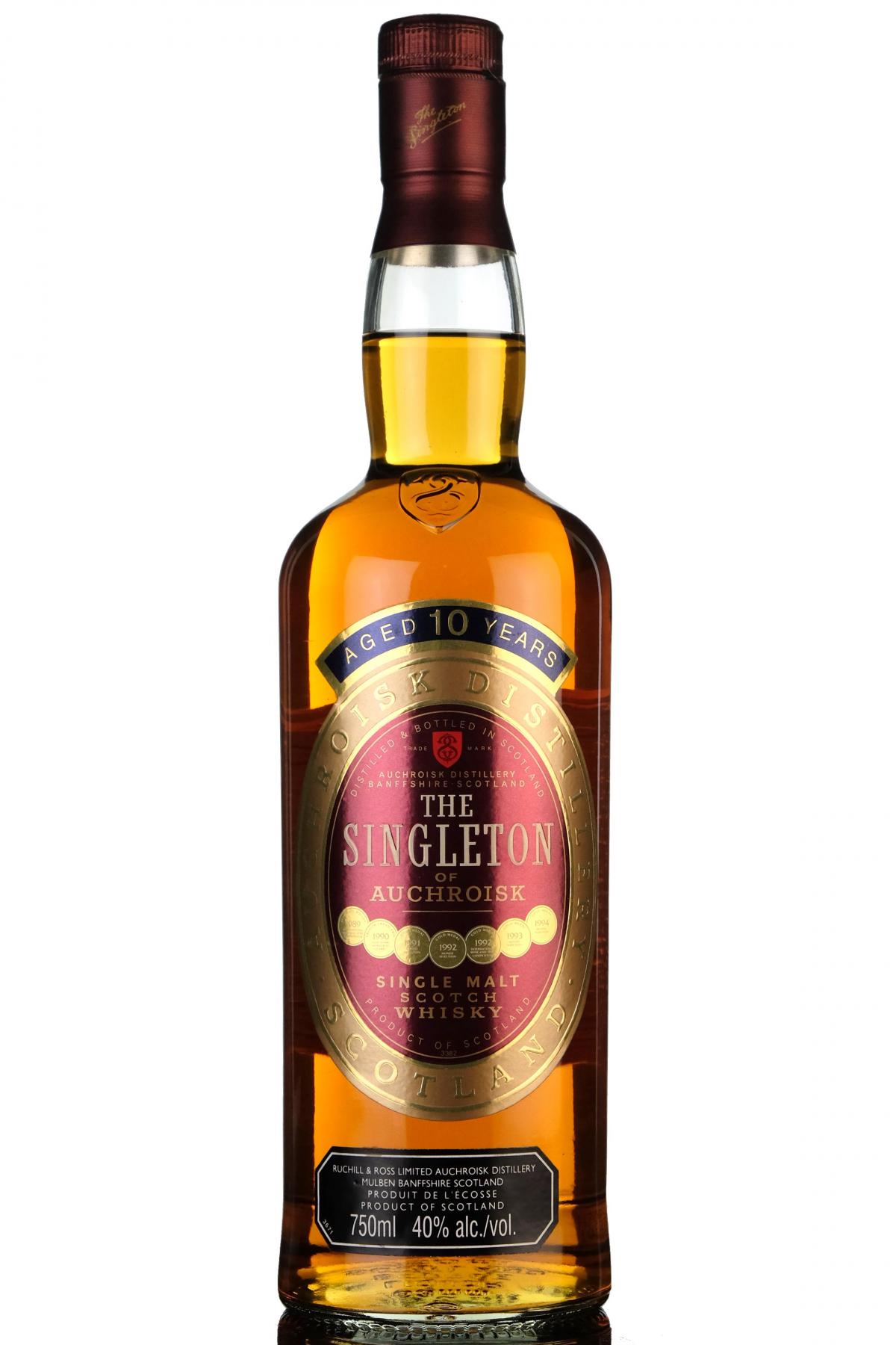 Singleton Of Auchroisk 10 Year Old