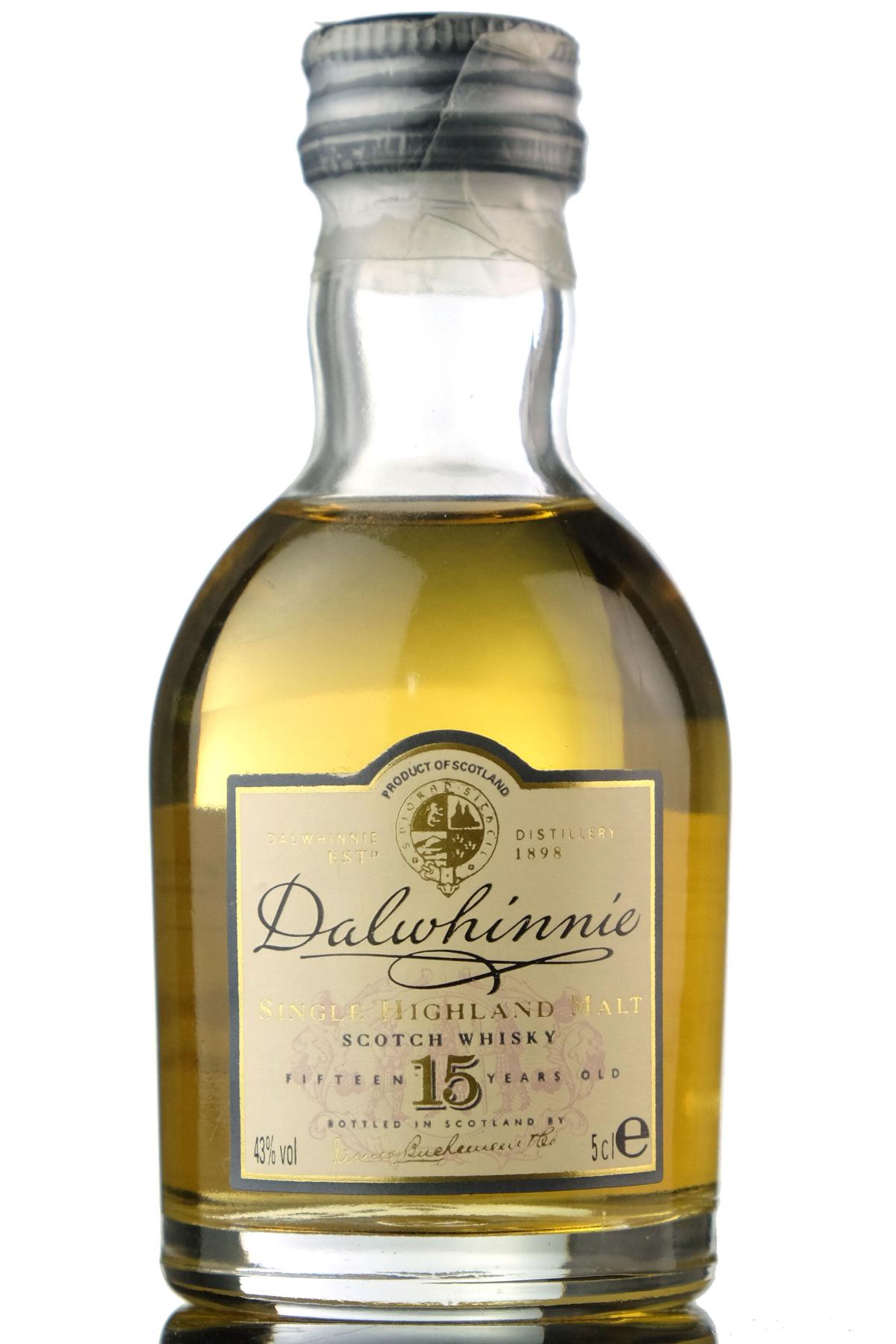 Dalwhinnie 15 Year Old Miniature