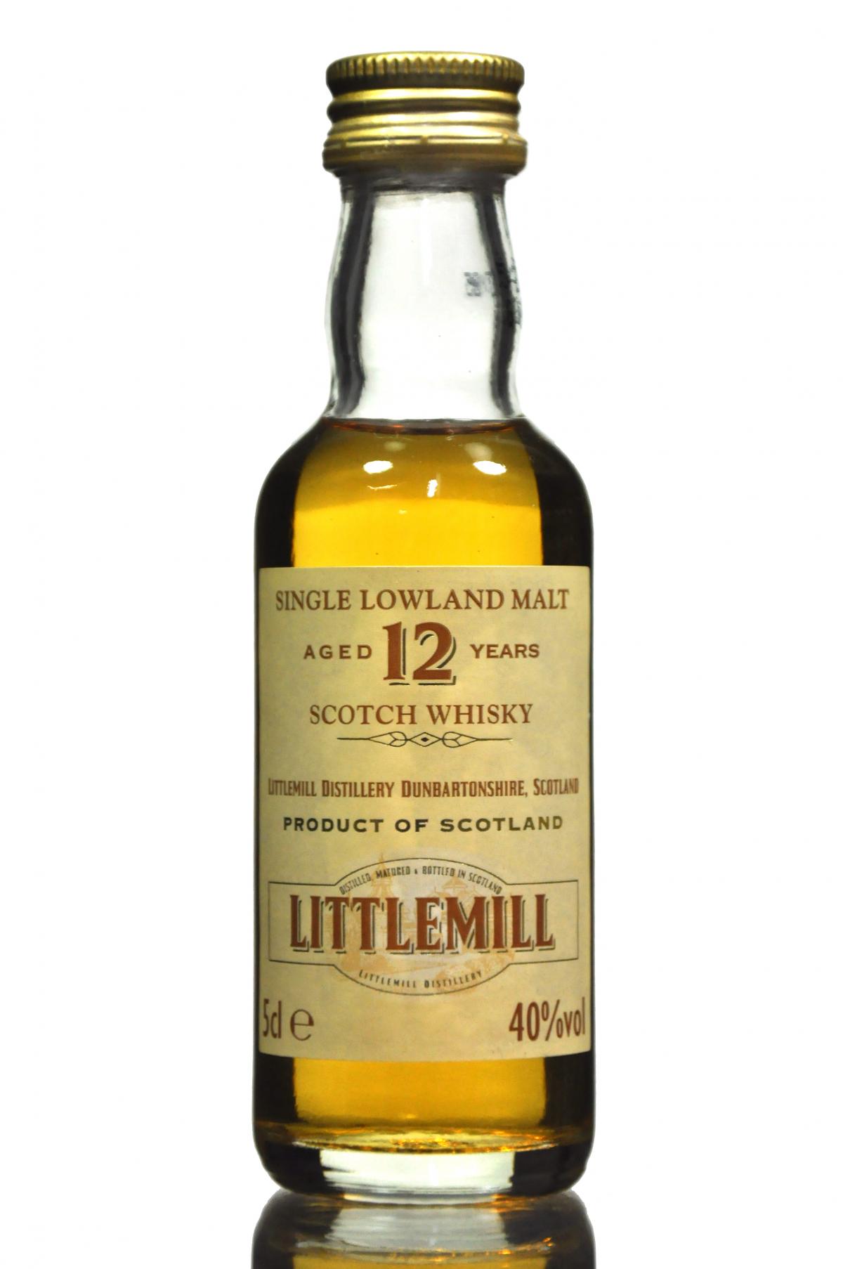 Littlemill 12 Year Old Miniature