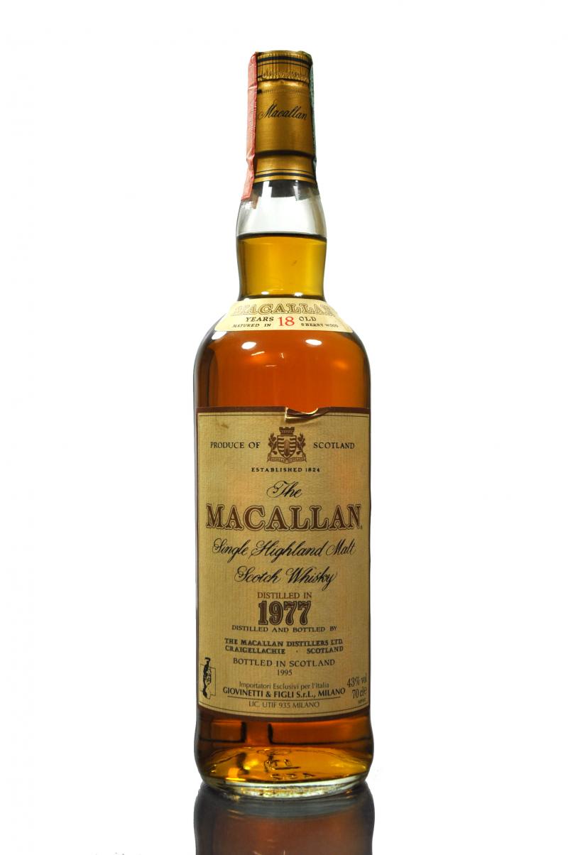 Macallan 1977-1995 - 18 Year Old - Sherry Cask