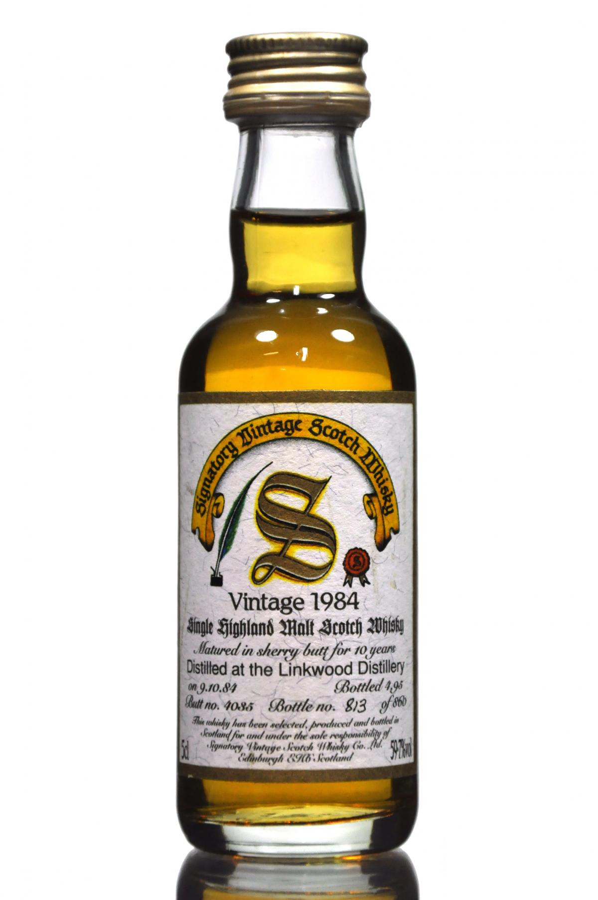 Linkwood 1984-1995 - 10 Year Old - Signatory Vintage Miniature