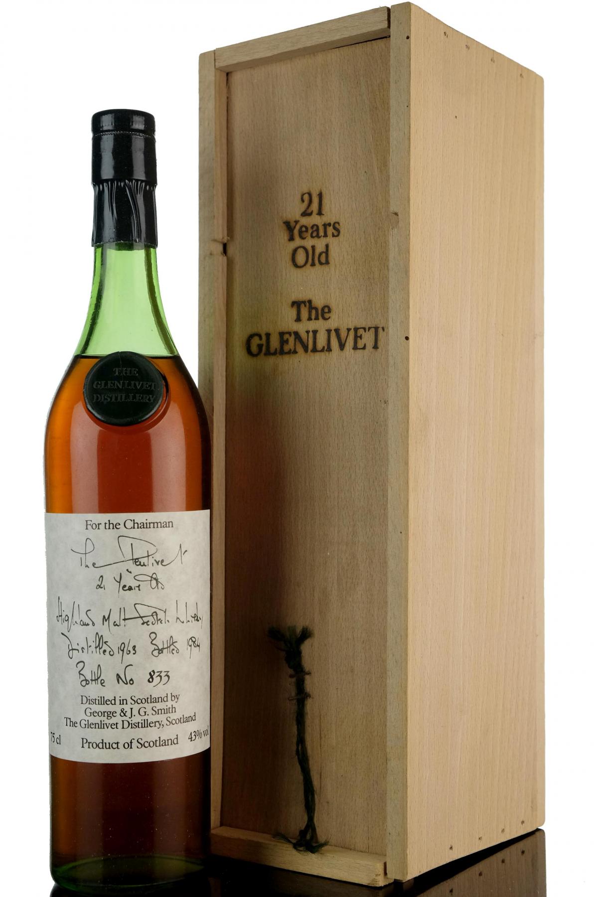Glenlivet 1963-1984 - 21 Year Old - Chairman Reserve