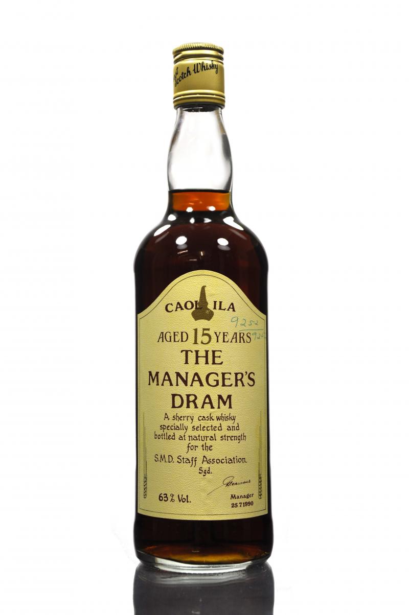 Caol Ila 15 Year Old - Managers Dram 1990