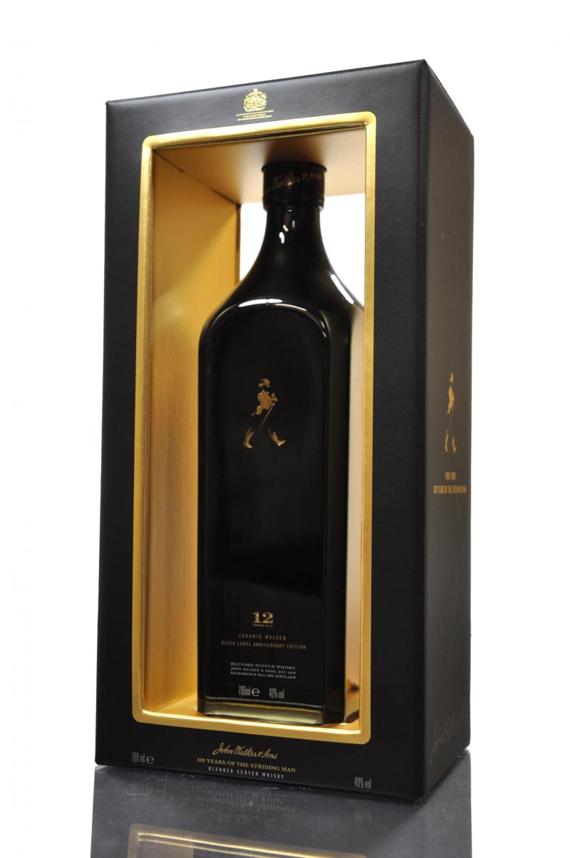 Johnnie Walker 12 Year Old - Black Label - Centenary Of The Striding Man 1909-2009