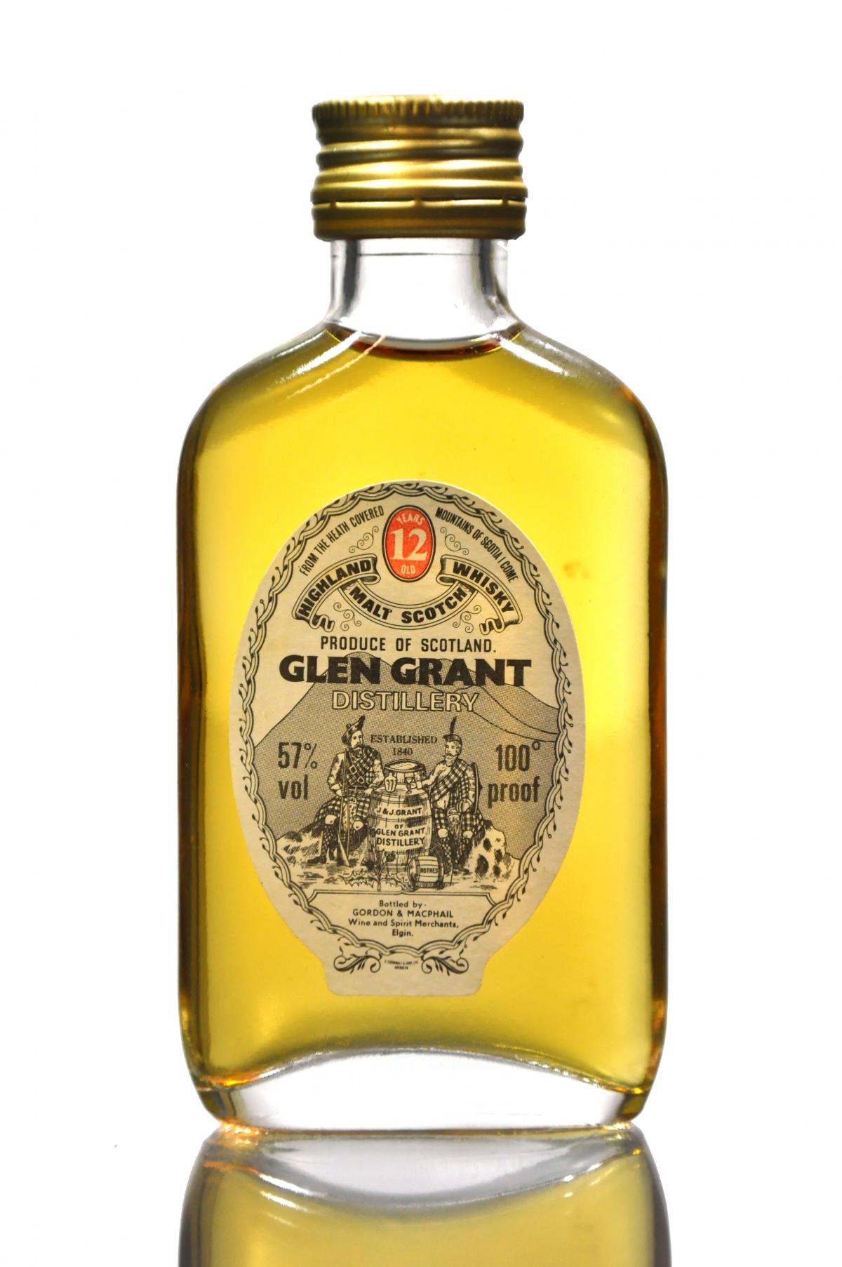 Glen Grant 12 Year Old - 100 Proof - Gordon & MacPhail Miniature