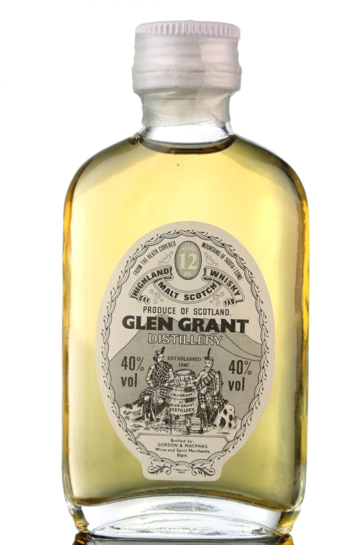 Glen Grant 12 Year Old - Gordon & MacPhail Miniature