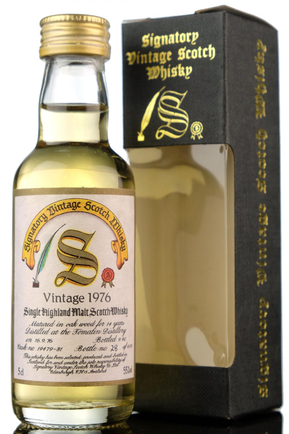 Tomatin 1976-1990 - 14 Year Old - Signatory Vintage Miniature