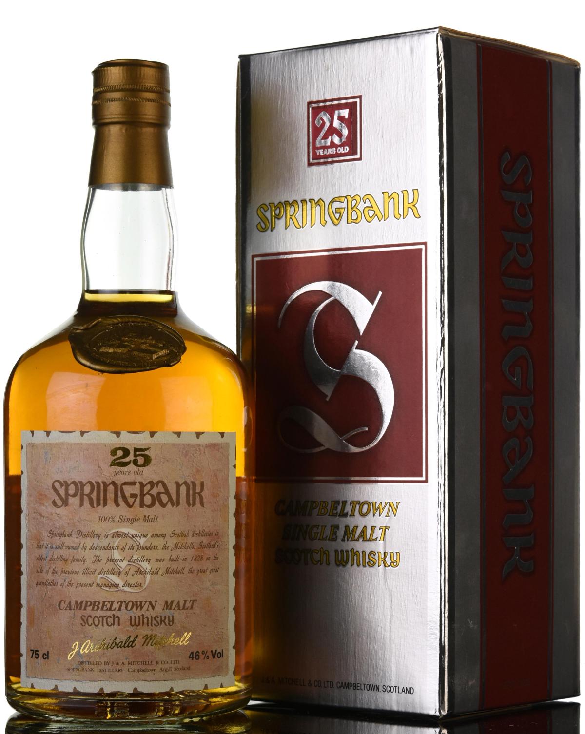 Springbank 25 Year Old - Circa 1990