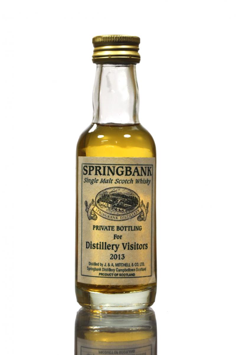 Springbank 2013 Distillery Visitors Miniature