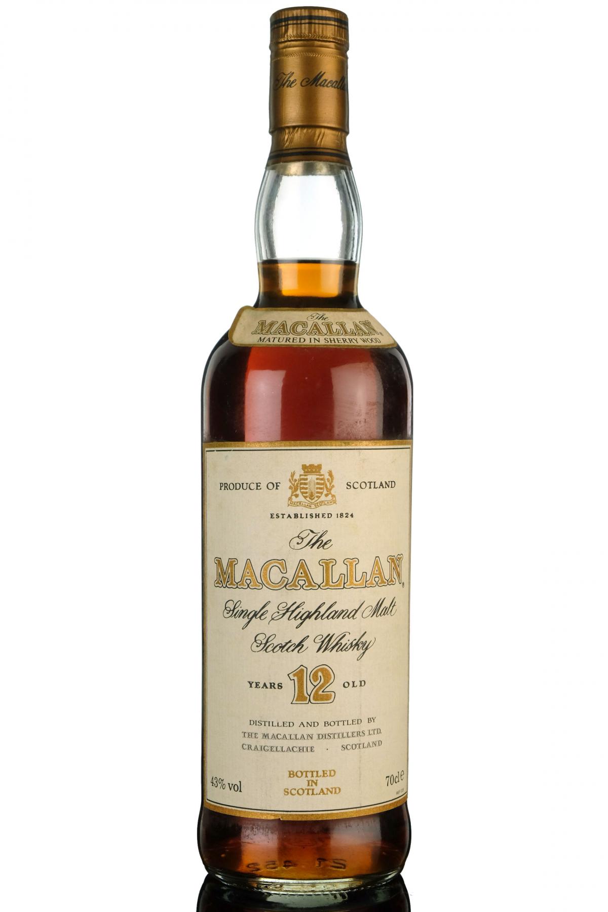 Macallan 12 Year Old - 1990s