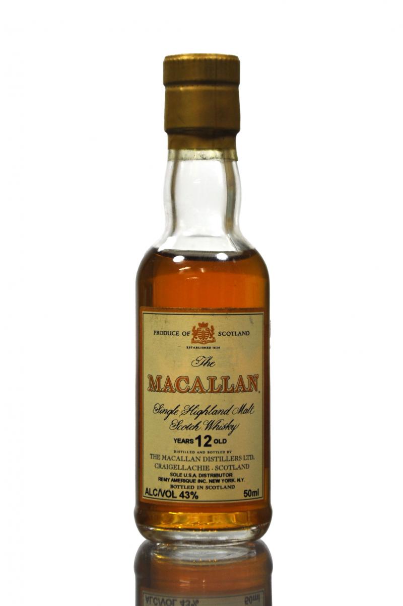 Macallan 12 Year Old Miniature