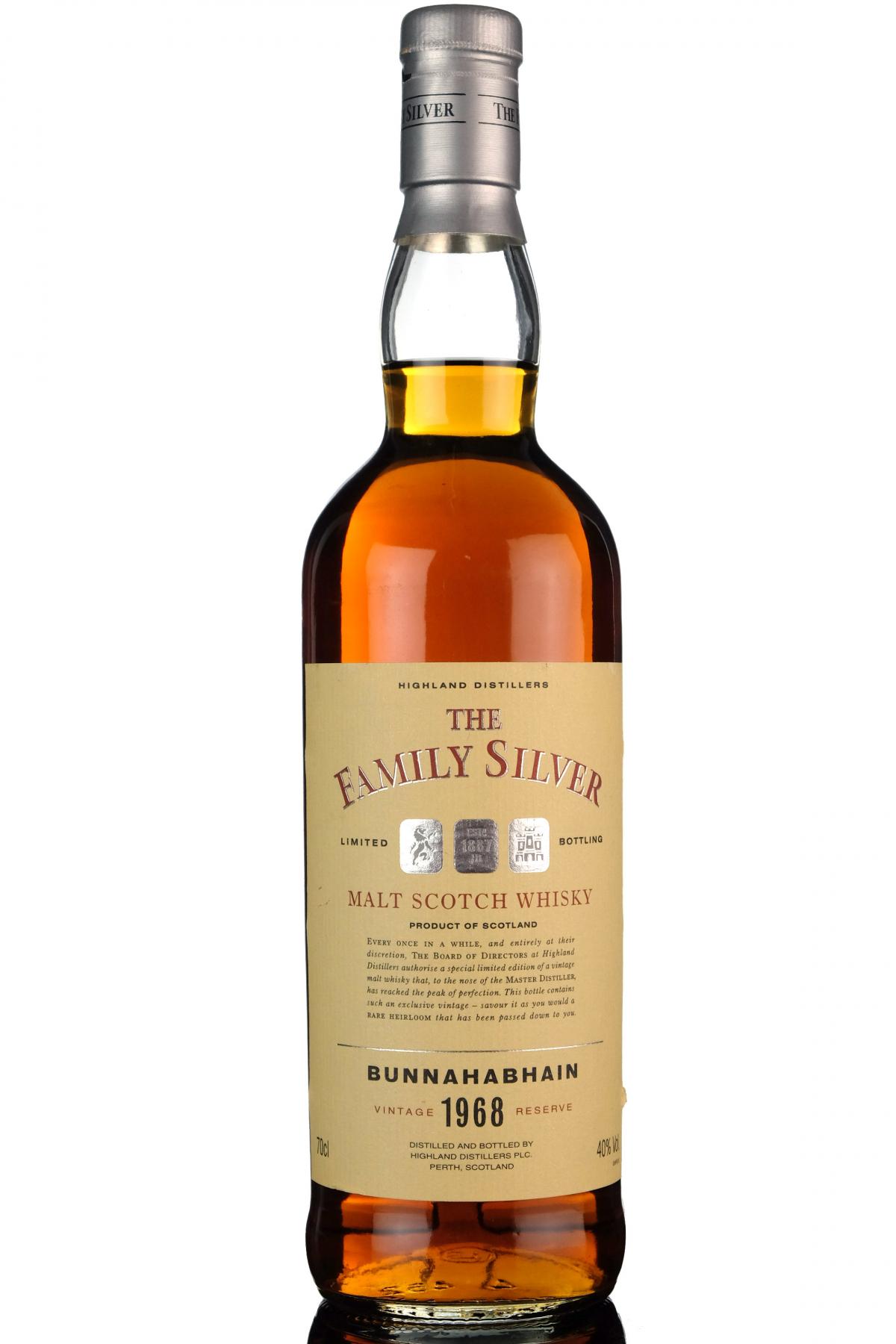 Bunnahabhain 1968 - Family Silver