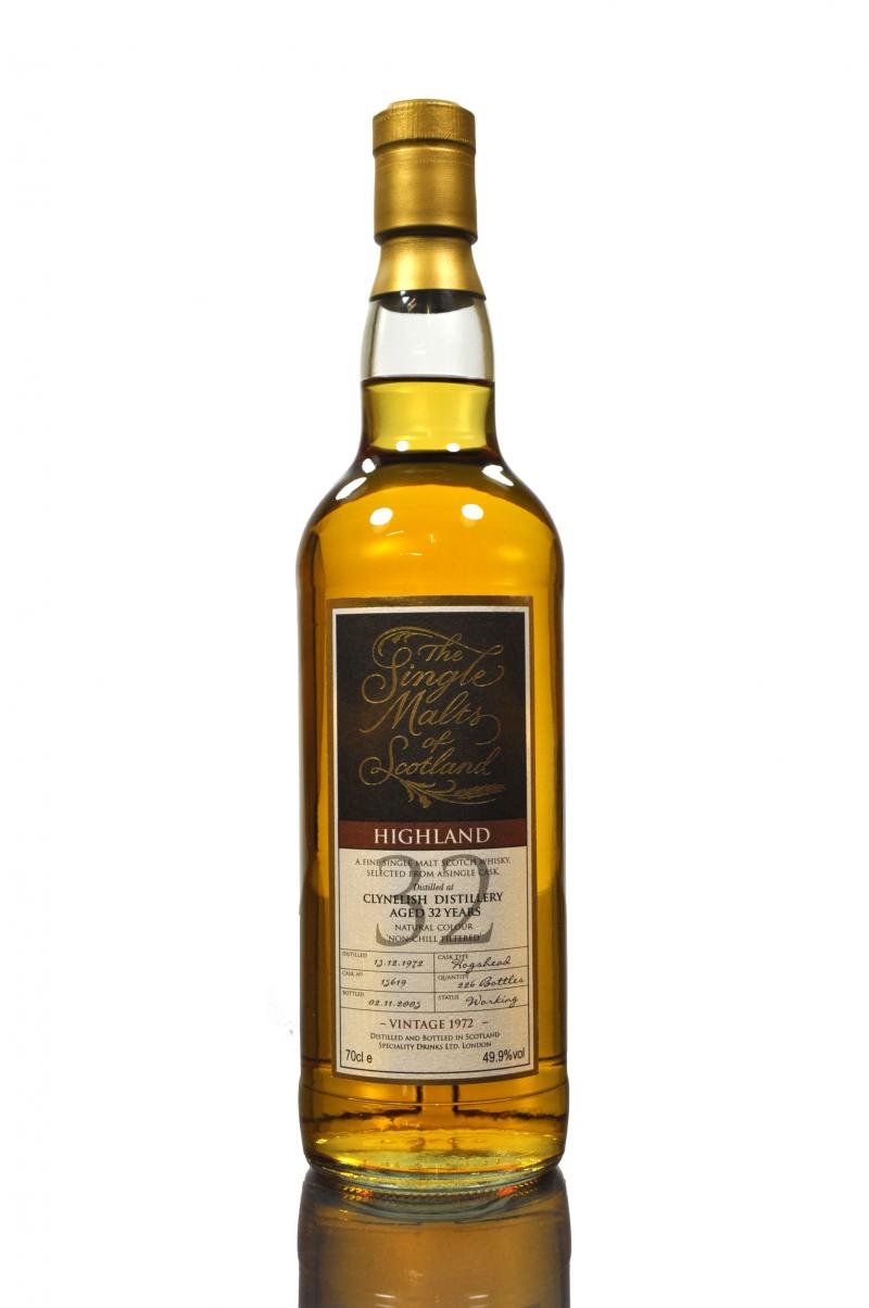 Clynelish 1972-2005 - 32 Year Old - Single Malts Of Scotland