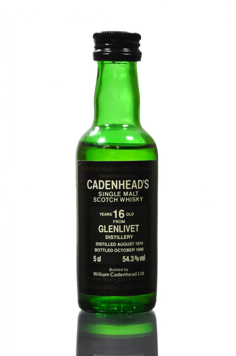 Glenlivet 1974-1990 - 16 Year Old - Cadenhead Miniature