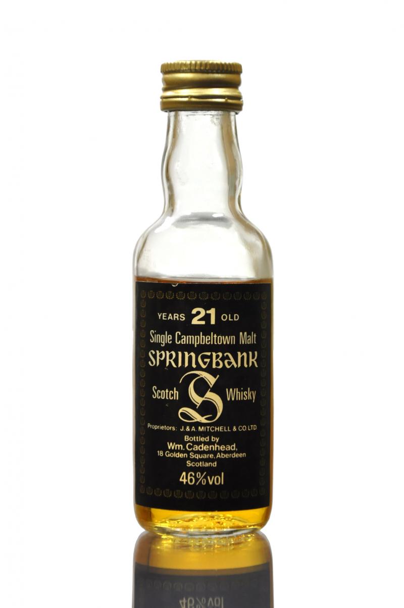 Springbank 21 Year Old - Cadenhead Miniature